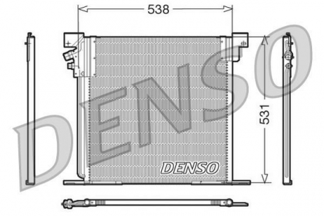 Радiатор кондіцiонера DENSO DCN17030
