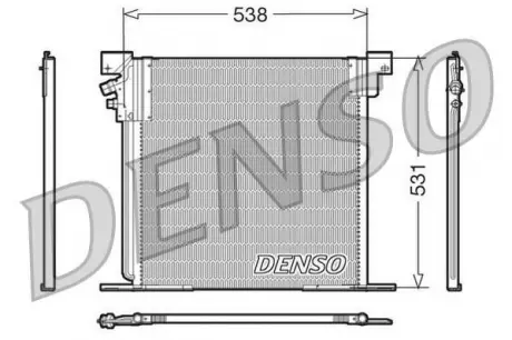 Радиатор кондиционера DENSO DCN17030
