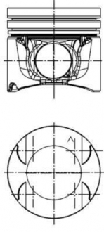 Поршень, комплект OPEL / RENAULT / NISSAN Vivaro, Trafic, Scenic, Megane, Laguna, Primastar 2,0 CDTi 05- KOLBENSCHMIDT 40262620