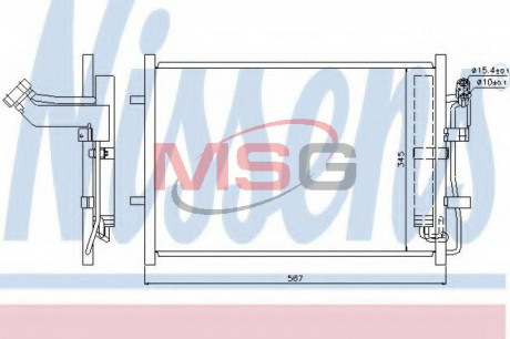 Конденсер кондиционера NISSENS 940148