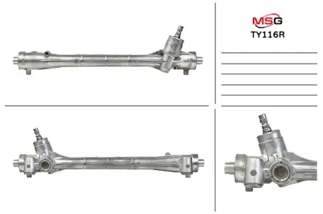 Рулевая рейка без ГУР восст. LEXUS CT 2010-, HS 2009-2012; TOYOTA AVENSIS 2009-2015, PRIUS 2012-2016 MSG TY116R