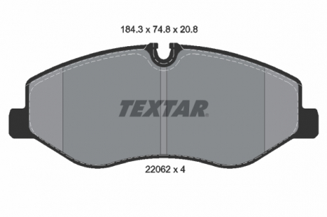 Тормозные колодки дисковые TEXTAR 2206201 (фото 1)