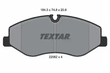 Гальмівні колодки дискові TEXTAR 2206201