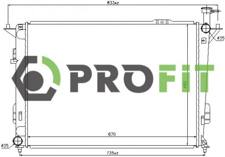 Радиатор охлаждения PROFIT 1740-0154