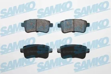 Тормозные колодки задние Megane3 / Scenic3 -> 13 Fluence (с электр. Руч. Тормозом) SAMKO 5SP1484