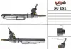Рулевая рейка с ГУР новая SUBARU FORESTER S11 02-03, SUBARU IMPREZA G11 00-03 SU202
