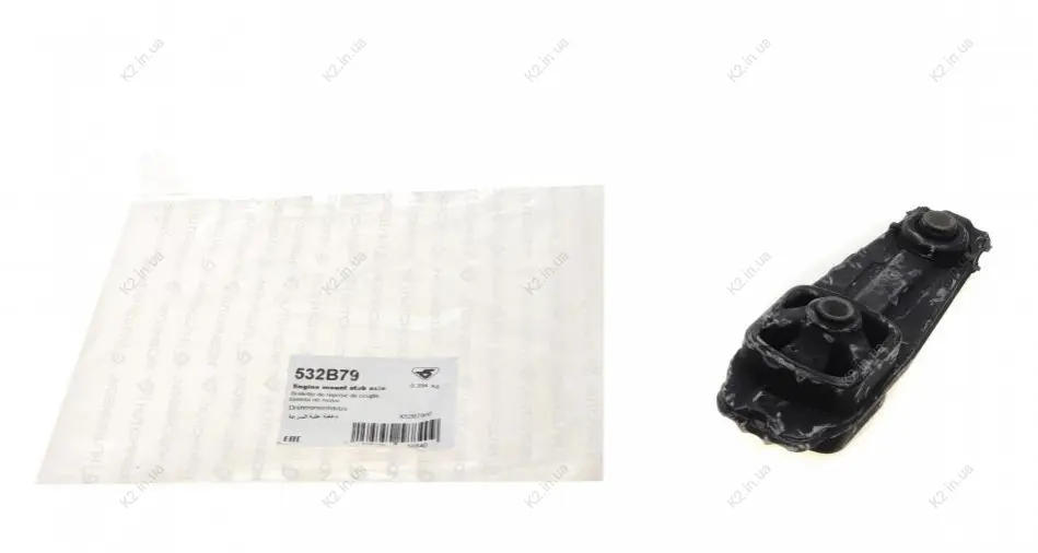 Подушка двигателя правая-растяжка C2 / C3 / DS3 / 1007/2008/207/208 HUTCHINSON 532B79 (фото 1)