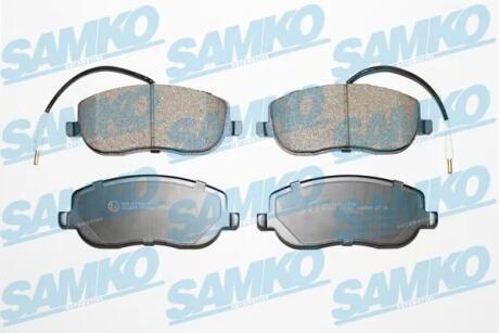 Тормозные колодки передние Jumpy / Expert / C8 / 807 09 / 03-> 07 SAMKO 5SP831