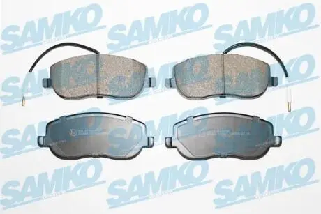 Тормозные колодки передние Jumpy / Expert / C8 / 807 09 / 03-> 07 SAMKO 5SP831