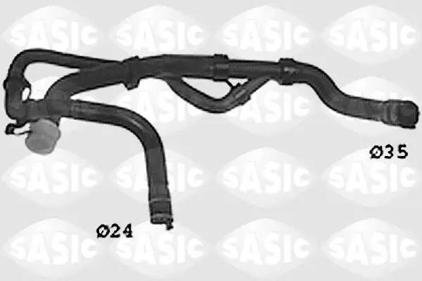 Нижний патрубок радиатора Berlingo / Partner DW8 / DW10 SASIC SWH0490 (фото 1)