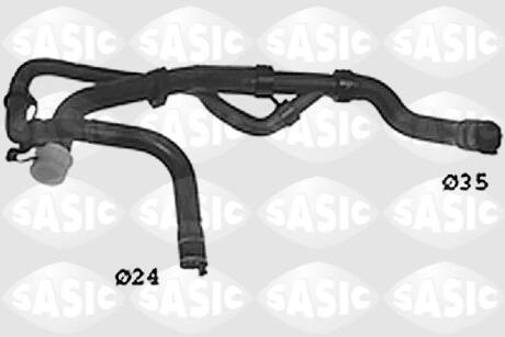 Нижний патрубок радиатора Berlingo / Partner DW8 / DW10 SASIC SWH0490