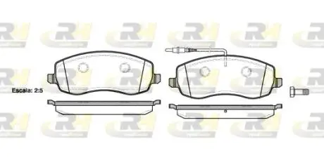 Тормозные колодки. к-кт. ROADHOUSE 2139302
