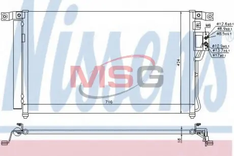 Радиатор кондиционера First Fit NISSENS 940278 (фото 1)