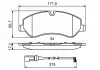 Тормозные колодки дисковые FORD Transit / Tourneo Custom \ '\' F \ '\' 2,0-2,2 \ '\' 12 >> 0986494844