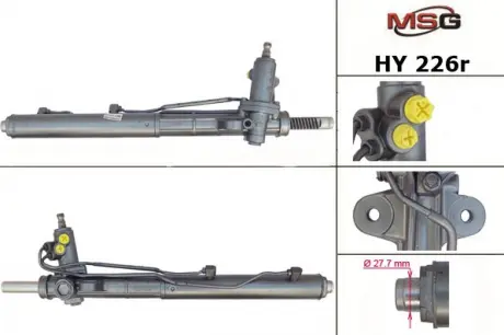 Рульова рейка з ГУР відновлена ​​HYUNDAI SANTA FE 2010-2012 MSG HY226R (фото 1)