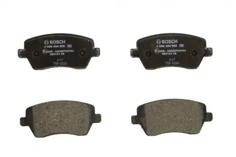 Гальмівні колодки. дискові BOSCH 0986494856