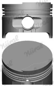 Поршень в комплекті на 1 циліндр, STD NURAL 87-104200-10