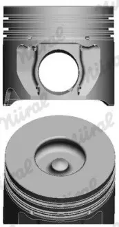 Поршень в комплекті на 1 циліндр, 2-й ремонт (+0,50) NURAL 87-148107-00 (фото 1)