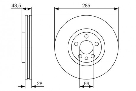 Тормозной диск CITROEN / FIAT / LANCIA / PEUGEOT C8 / Jumpy / Scudo / 807 / Expert \ '\' F "99 >> PR2 BOSCH 0986479S62