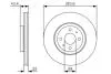 Тормозной диск ALFA ROMEO / CITROEN / FIAT / LANCIA / PEUGEOT \ &#039;\&#039; F \ &#039;\&#039; 92 &gt;&gt; PR2 BOSCH 0986479S01 (фото 1)