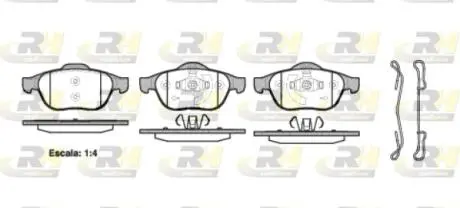 Гальмівні колодки дискові ROADHOUSE 284320