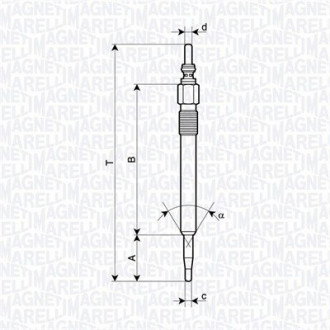 Свічка розжарення MAGNETI MARELLI 062900128304