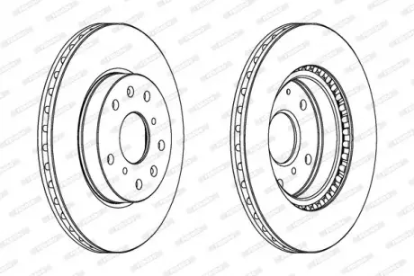 Тормозной диск FERODO DDF1620C