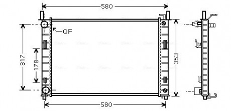 Радиатор охлаждения AVA COOLING FDA 2324 (фото 1)