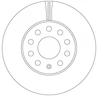 Диск тормозной SEAT / SKODA / VW Leon / Octavia / Golf "F D = 276mm" 14 >> TRW DF6903S