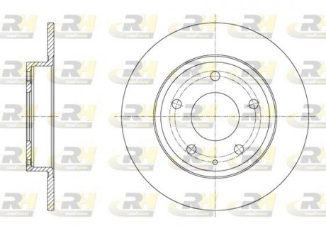 Гальмівний диск ROADHOUSE 6157500