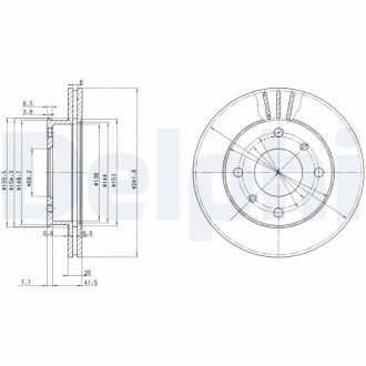 Тормозной диск Delphi BG2632