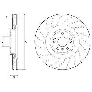 Тормозной диск Delphi BG9185C