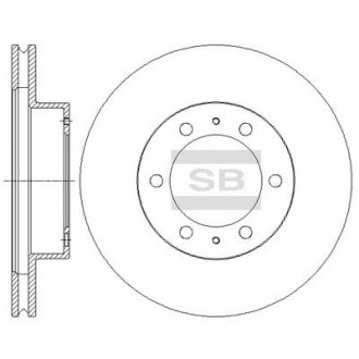 Тормозной диск передний Hi-Q (SANGSIN) SD4030