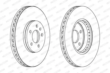 Тормозной диск FERODO DDF1664C
