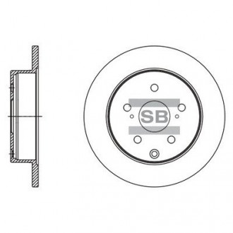 Тормозной диск задний Hi-Q (SANGSIN) SD4094