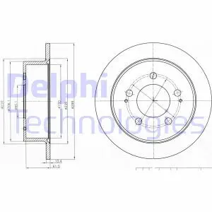 Тормозной диск Delphi BG4220