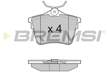 Тормозные колодки зад. C5 III / 407/607 00- BREMSI BP3183