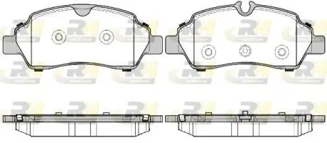 Фото 1 - гальмівні колодки дискові ROADHOUSE 2160500 Гальмівні колодки дискові ROADHOUSE 2160500 (фото 1)
