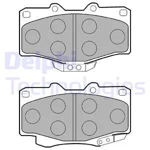 Тормозные колодки. дисковые Delphi LP0854