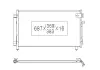 Радиатор кондиционера Koyorad Subaru Forester 2003-2008 CD090453