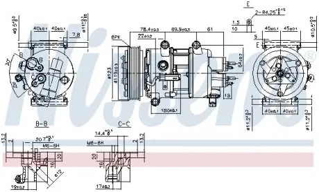 Компресор кондиціонера First Fit NISSENS 89201
