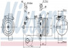 Компрессор BMW 3 E46 (98-) 316 i (+) [OE 64528386650] NISSENS 89133 (фото 6)