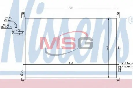 Конденсер INFIN M 35 (+) [OE 92100-EG000] NISSENS 940014