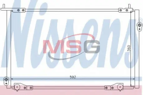 Конденсер HD ACCORD (98-) 1.6 i 16V (+) [OE 80110-S1A-602] NISSENS 94736