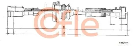 Трос спiдометра COFLE S20020