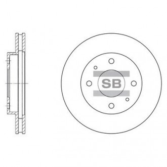 Гальмівний диск передній Hi-Q (SANGSIN) SD4302