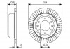 Тормозной диск DODGE / HYUNDAI H100 / H-1 \ '\' R \ '\' 2,5 \ '\' 08 >> BOSCH 0986479U29 (фото 1)