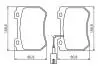 Гальмівні колодки дискові Alfa Romeo 159 "F BOSCH 0986494402 (фото 4)