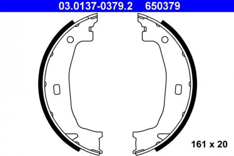 Тормозные колодки к-т ATE 03013703792