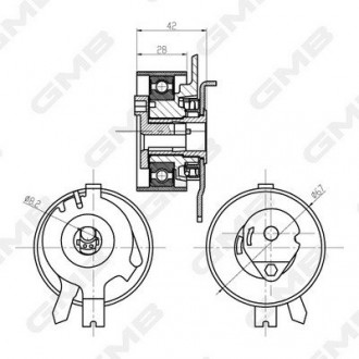 Натяжной ролик GMB GTB0360